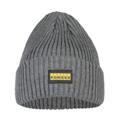 Grey merino beanie